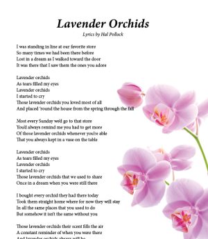Lavender Orchids - Song by Hal Pollock