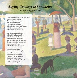 Saying Goodbye To Sondheim - Song by Hal Pollock