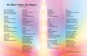 We Didn't Make You Higher - Song by Hal Pollock