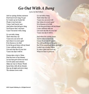 Go Without A Bang - Song by Hal Pollock